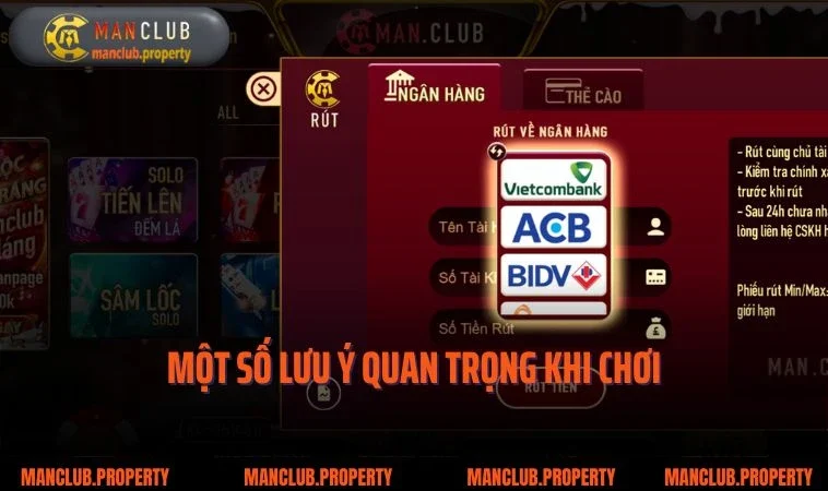 Một số lưu ý quan trọng khi chơi