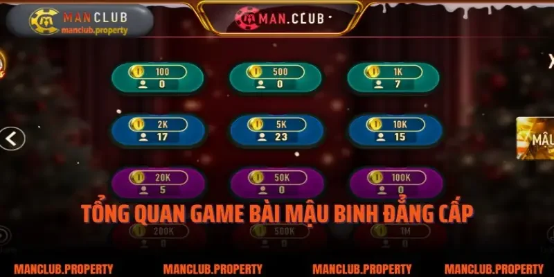 Tổng quan game bài mậu binh đẳng cấp