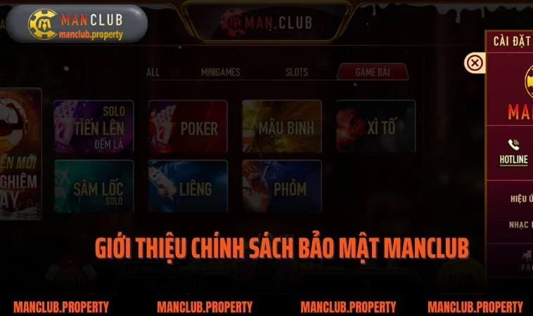Giới thiệu chính sách bảo mật Manclub
