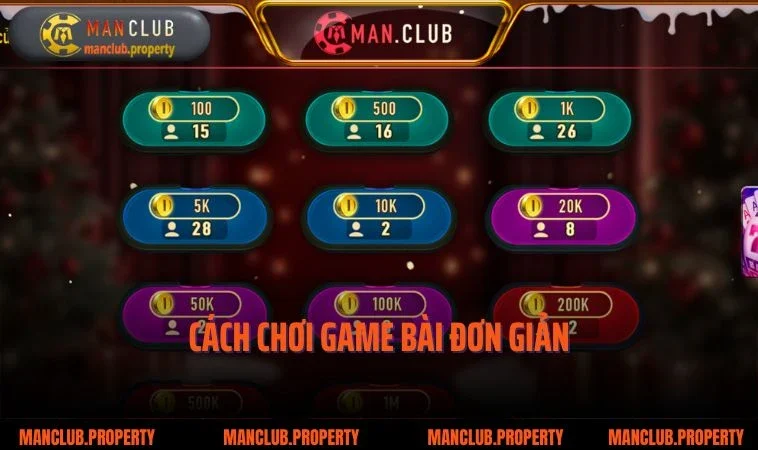 Cách chơi game bài đơn giản