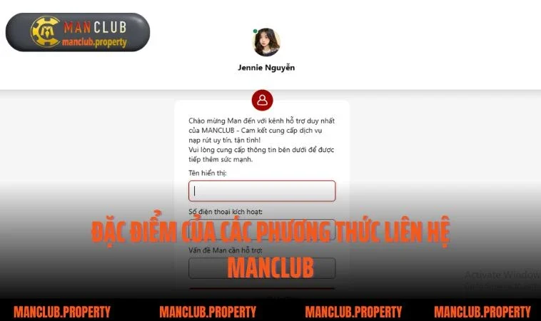 Đặc điểm của các phương thức liên hệ Manclub
