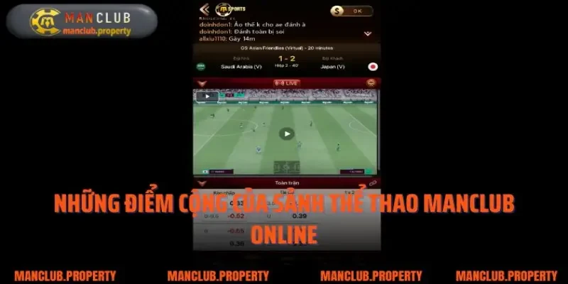 Những điểm cộng của sảnh thể thao Manclub online