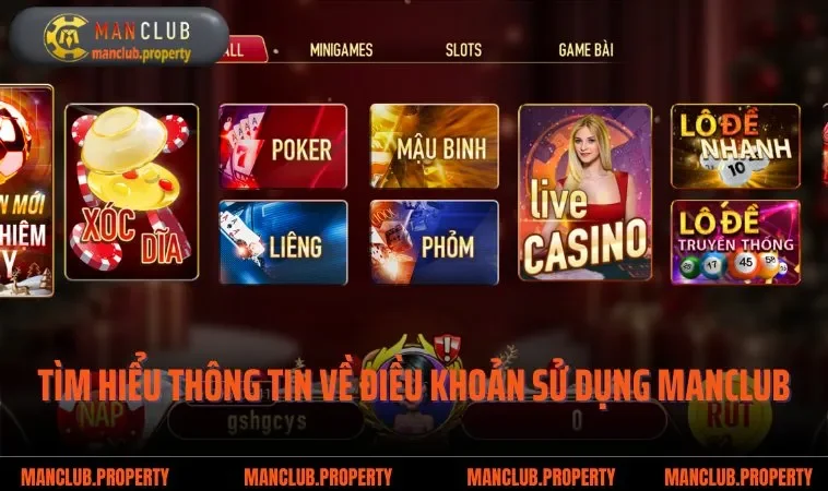 Tìm hiểu thông tin về điều khoản sử dụng MANCLUB